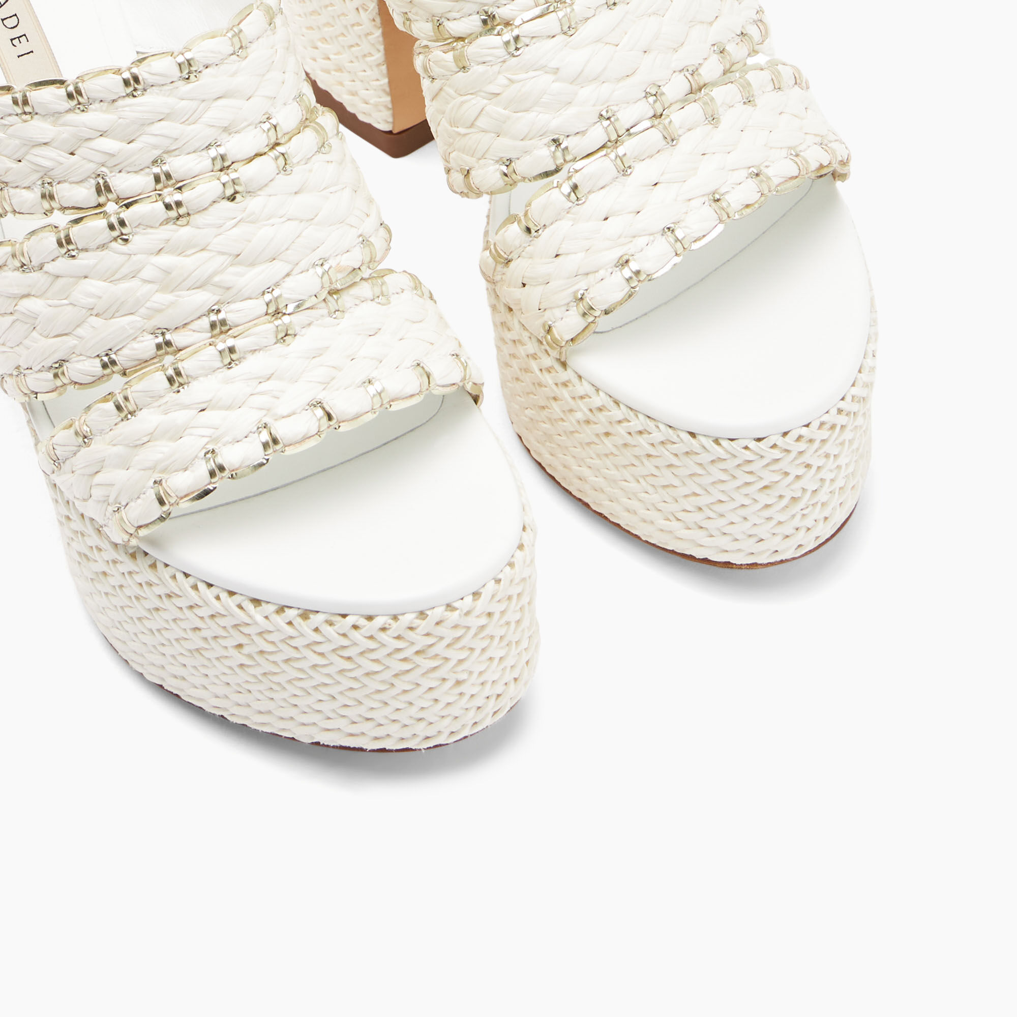 Casadei Kalimba Platform Sandals Blanc 1M403X1201C2461