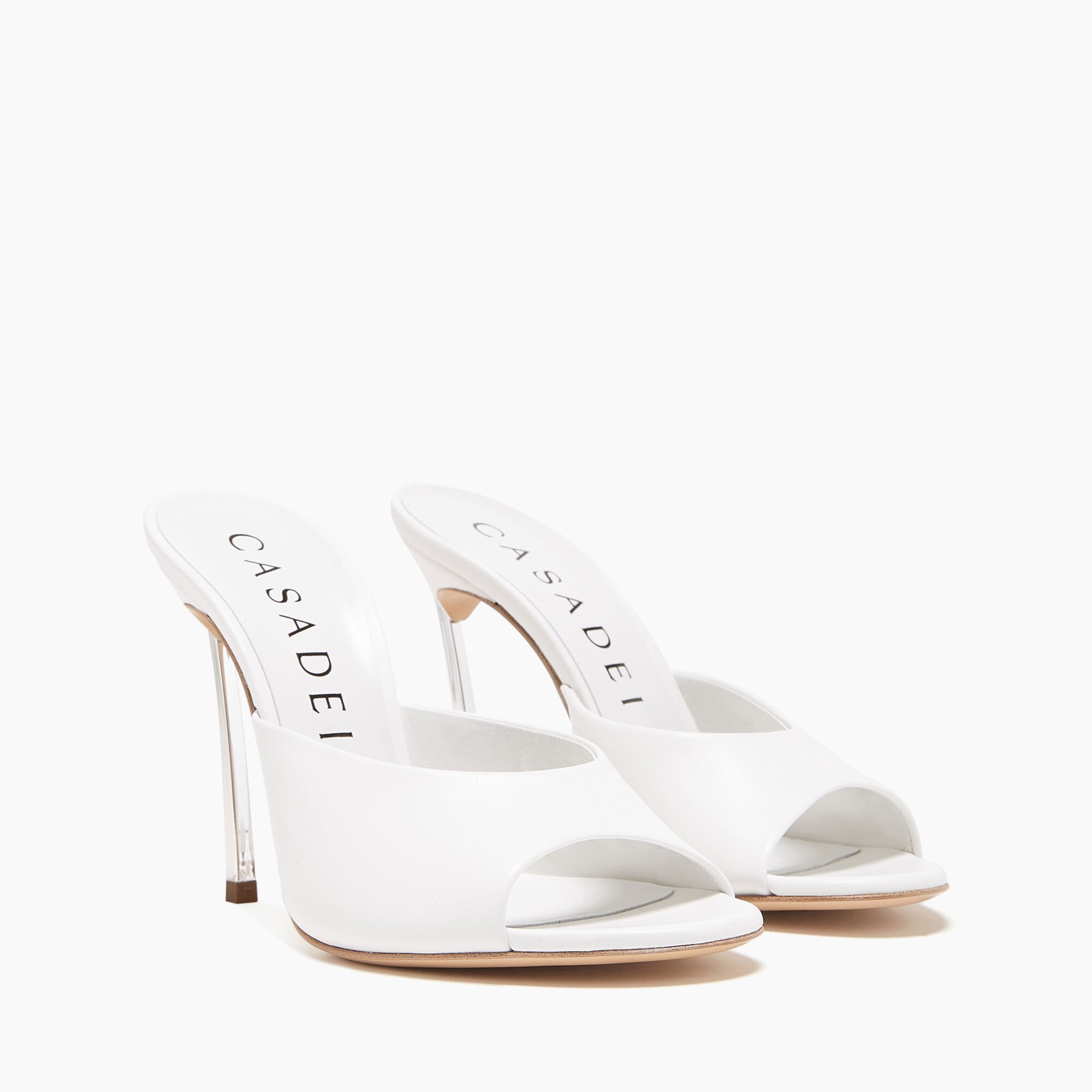 Casadei Blade Minorca Mules White 1M889V100MC1155