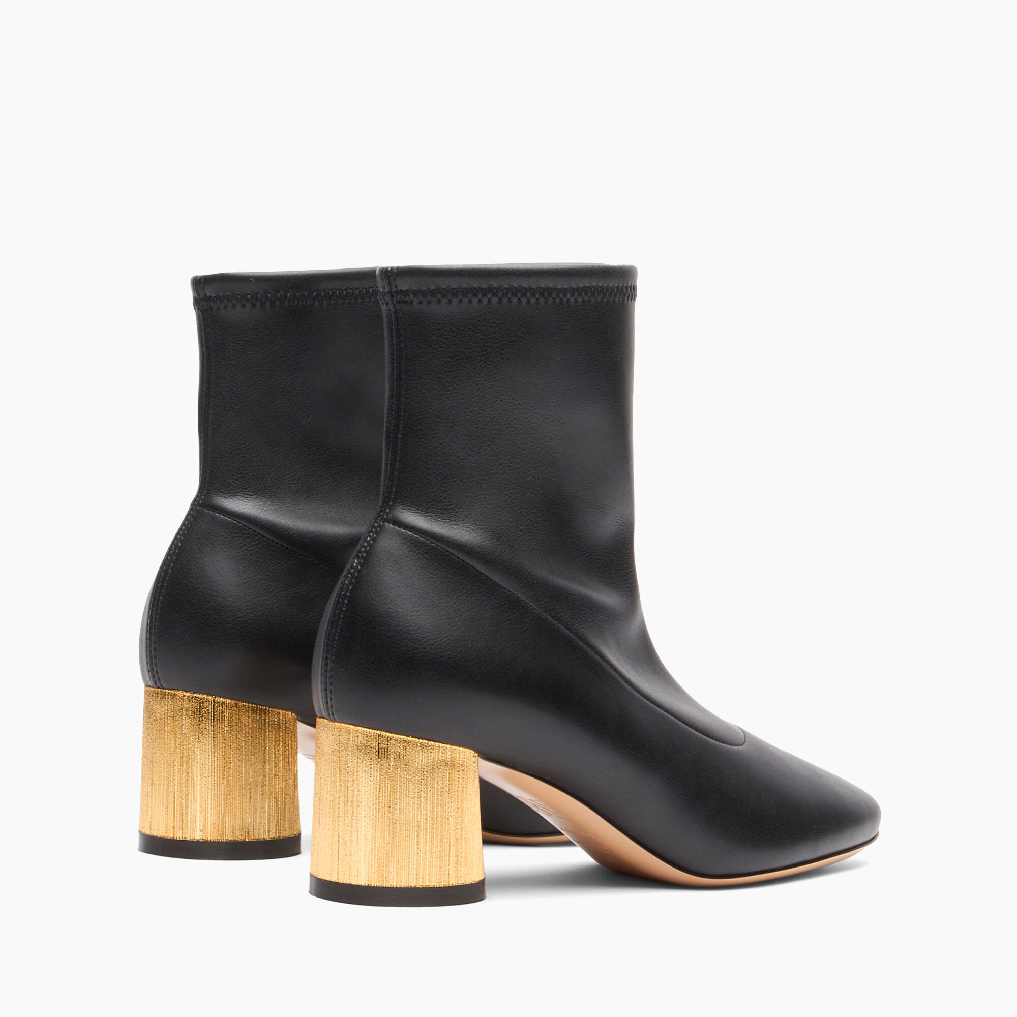 Casadei Cleo Opera Ankle Boots أسود وتاكو ذهبي 1R464Y0501C2490