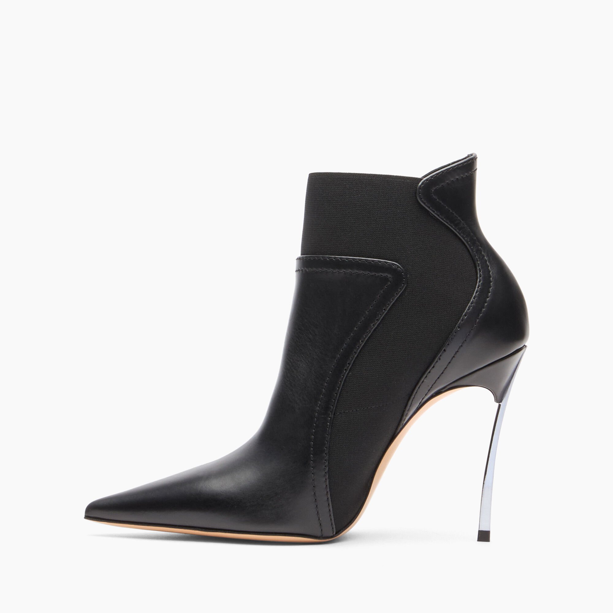 Casadei Blade Leather Ankle Boots Noir 1R466Y100MC0853