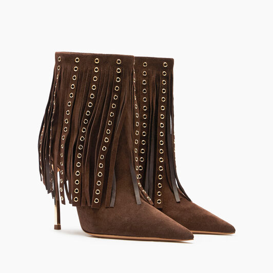 Casadei Debby Superblade Ankle Boots Cacao 1R490Y100MC2552