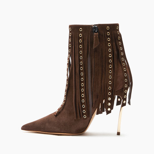 Casadei Debby Superblade Ankle Boots Cacao 1R490Y100MC2552