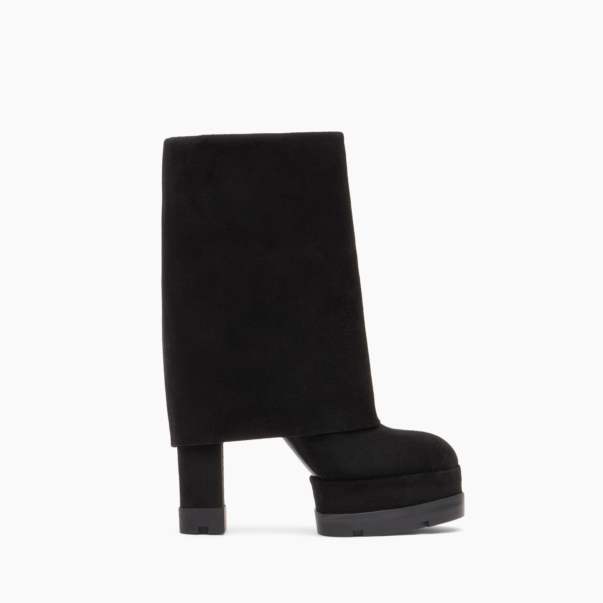 Casadei Nancy Reversable Suede Boots Negro 1S246Z1201RENNA