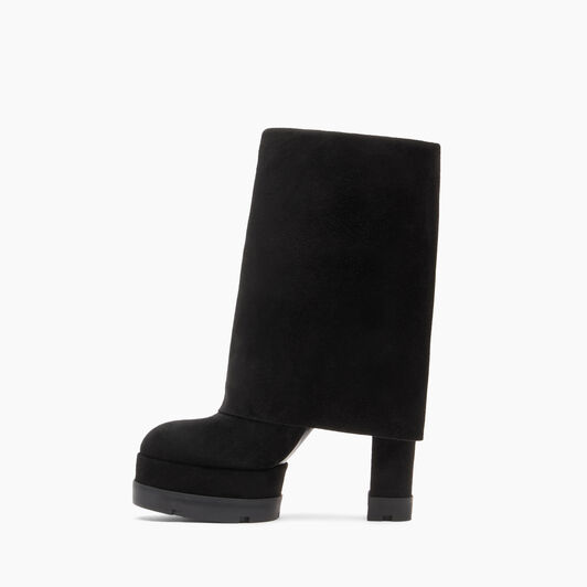 Casadei Nancy Reversable Suede Boots Noir 1S246Z1201RENNA