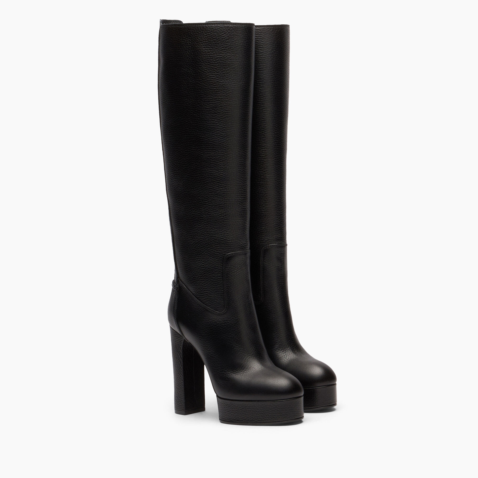 Casadei Betty Leather High Boots Black 1S324Y1201STATU