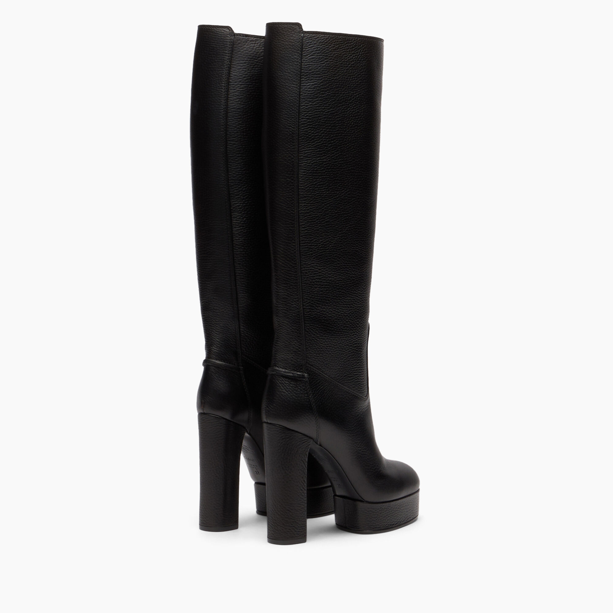 Casadei Betty Leather High Boots أسود 1S324Y1201STATU