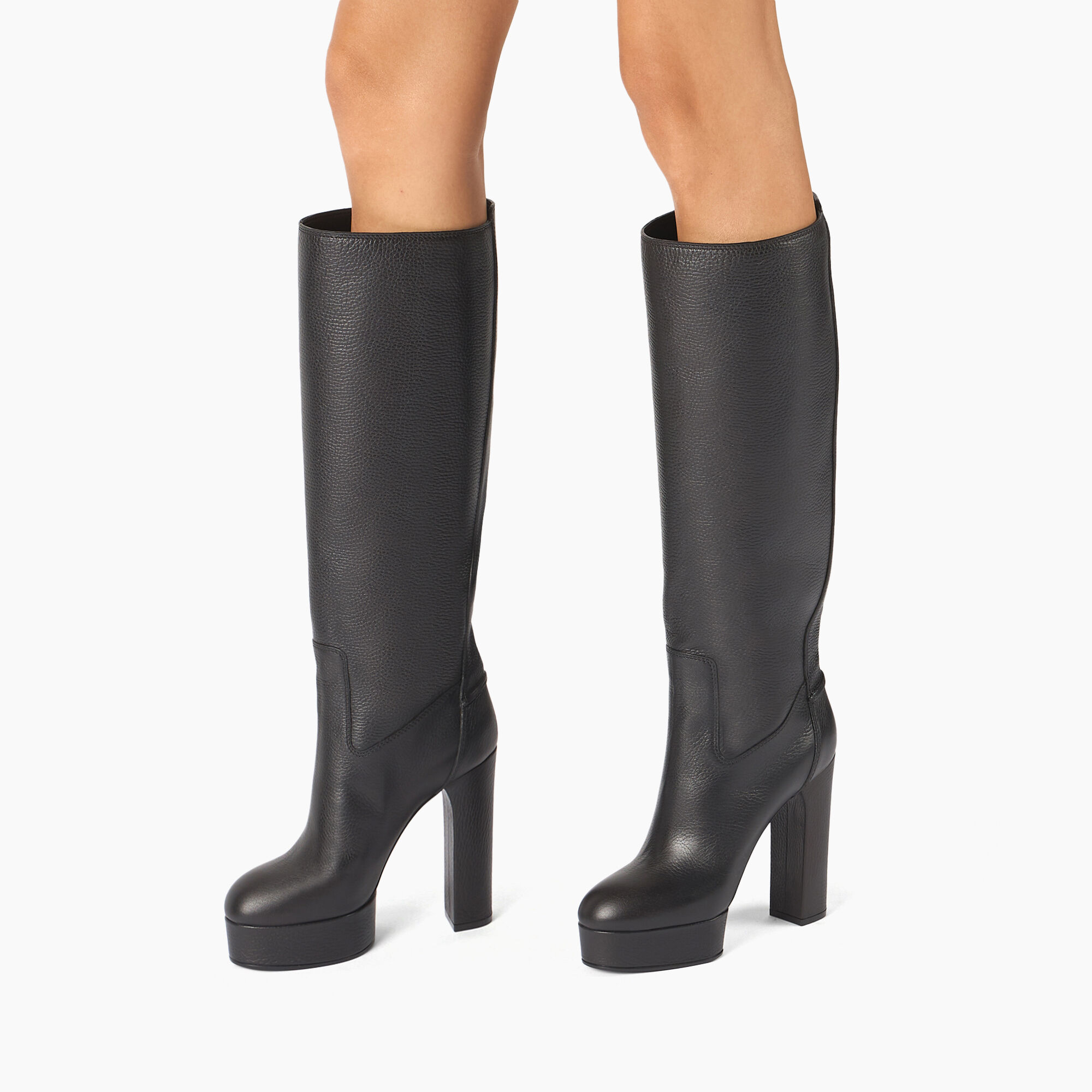 Casadei Betty Leather High Boots Nero 1S324Y1201STATU