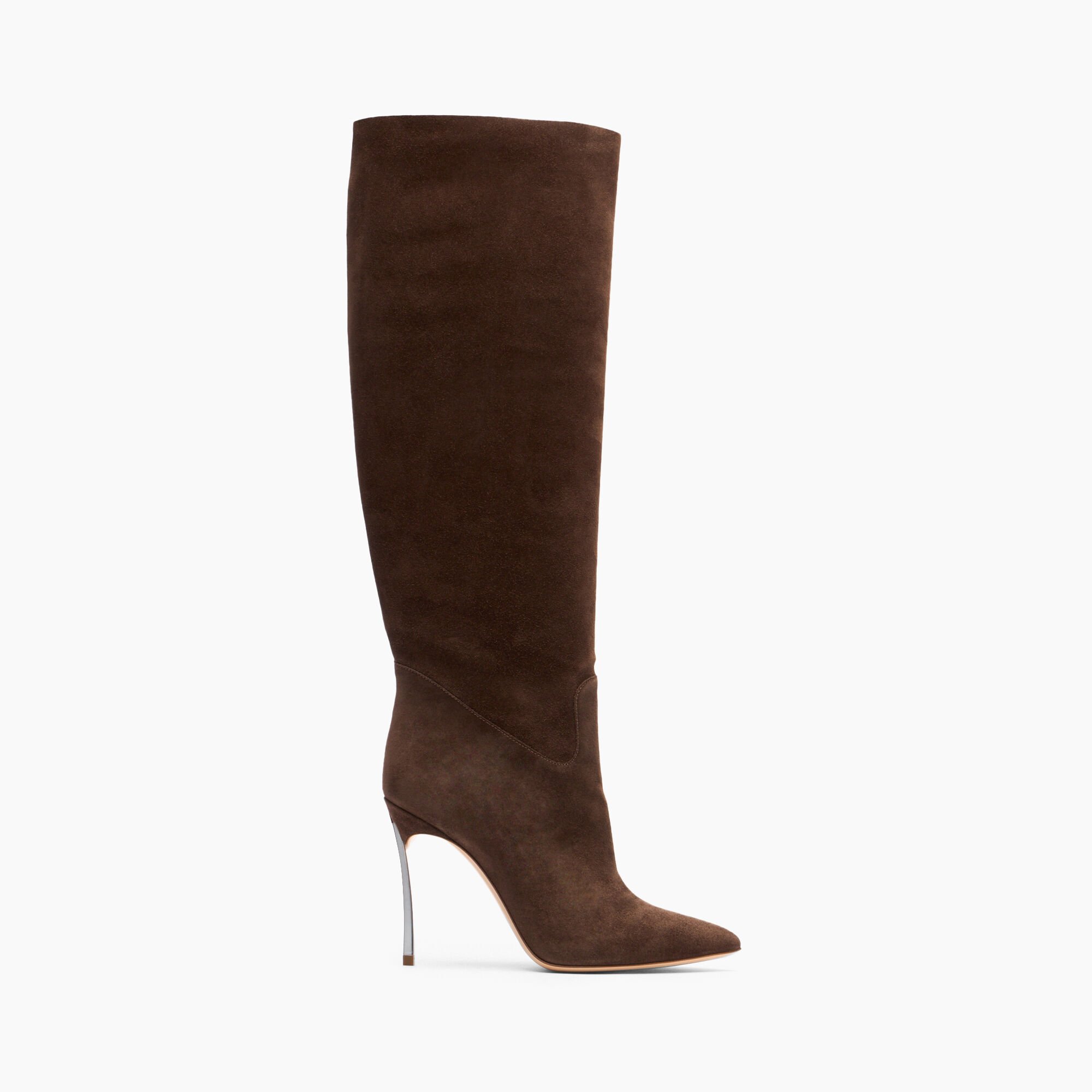 Casadei Blade Suede High Boots Cacao 1S329Y100MC1832