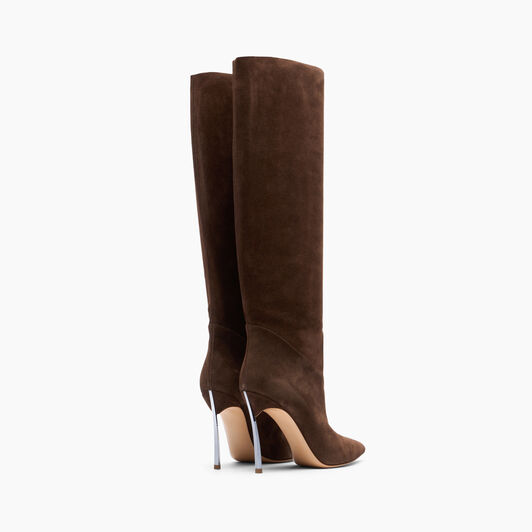 Casadei Blade Suede High Boots Cacao 1S329Y100MC1832