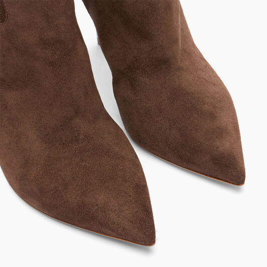 Casadei Blade Suede High Boots Cacao 1S329Y100MC1832