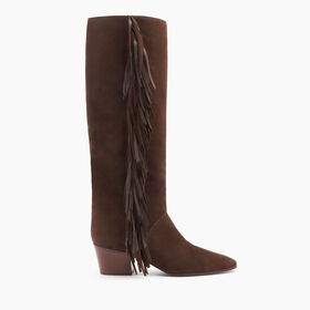 Casadei Beat Suede High Boots أسود 1T072Y100MC2274