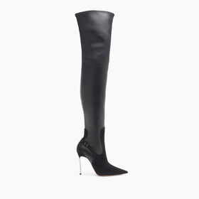 Casadei Blade Double Over the Knee Nero 1T072Y100MC2274