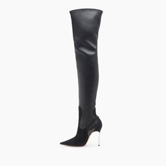 Casadei Blade Double Over the Knee Black 1T061Y100MC2485