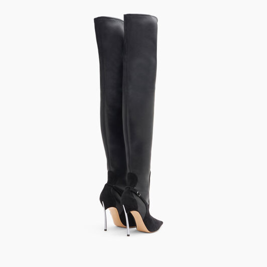 Casadei Blade Double Over the Knee Nero 1T061Y100MC2485