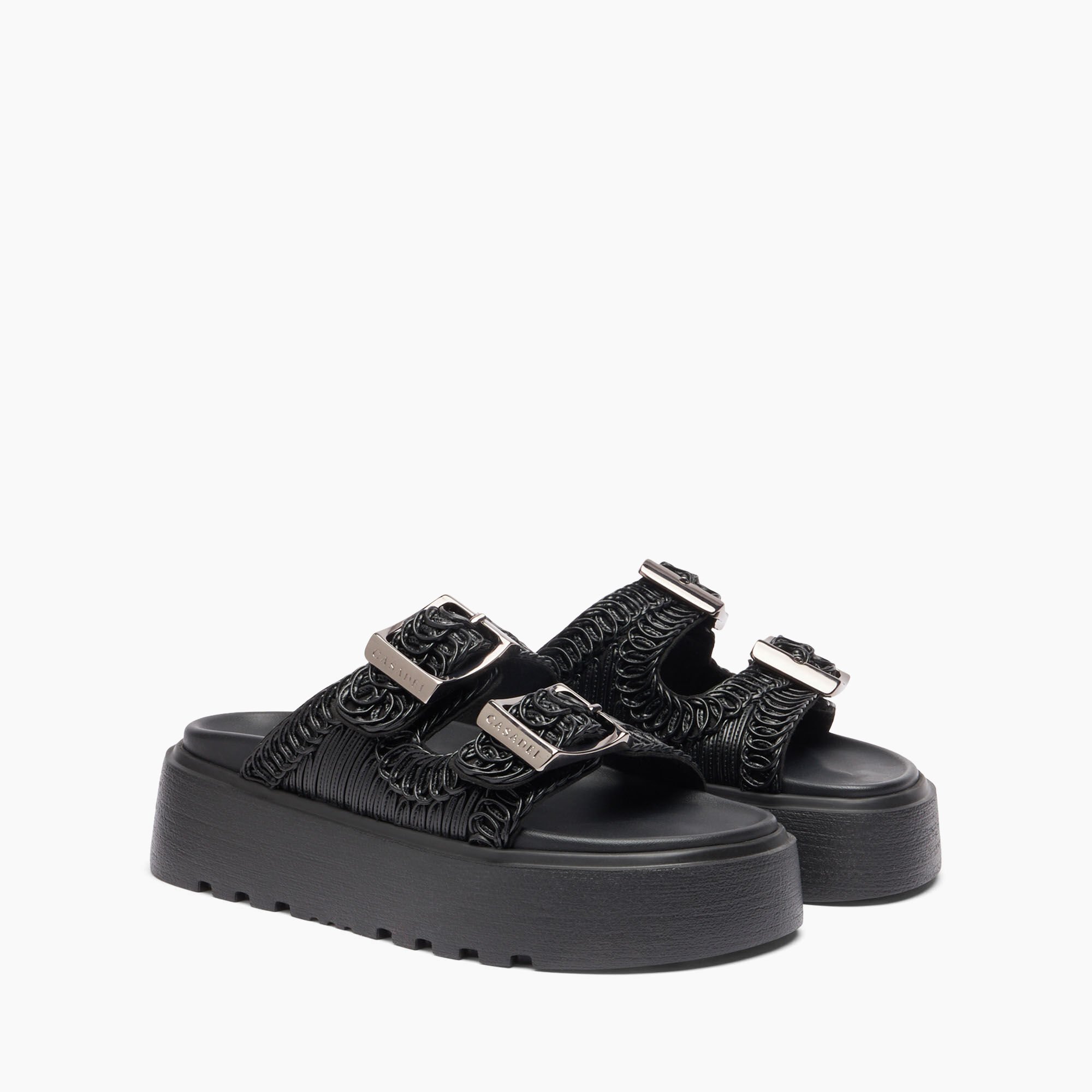 Casadei Birky Ale Slides Noir 2M392X0401C2448