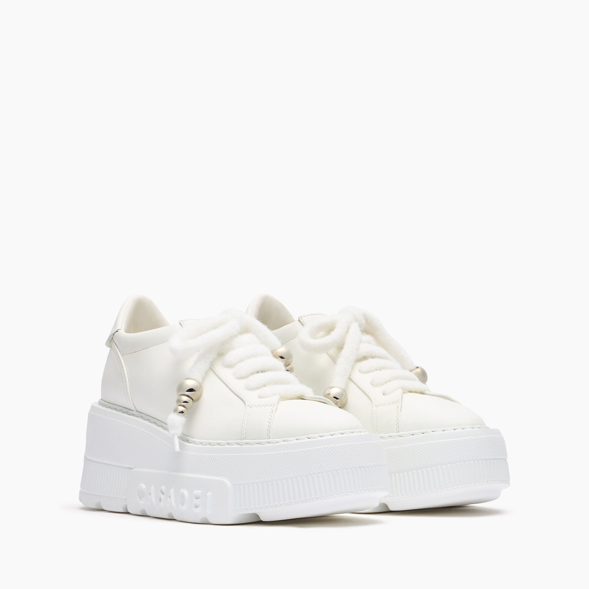 Casadei Nexus Leather Sneakers Bianco 2X016Y0701C1795