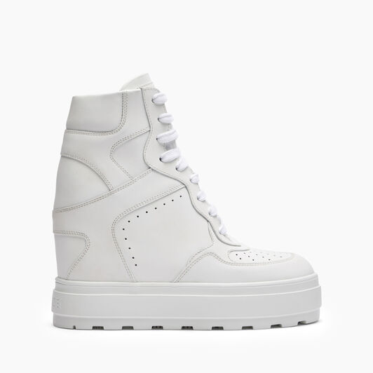 Casadei High Top Leather Sneakers Blanco 2X023Y0801SALEN