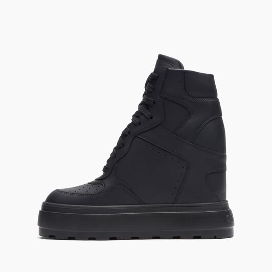 Casadei High Top Leather Sneakers Negro 2X023Y080NSALEN