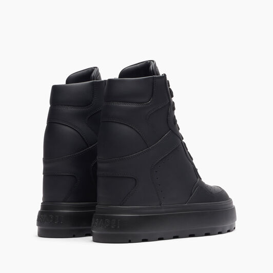 Casadei High Top Leather Sneakers Black 2X023Y080NSALEN