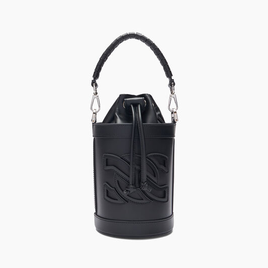 Casadei Giulia Leather Bucket Bag Black 3W398W0000B0300