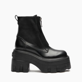 ${brand} Maxxxi Zipped Leather Ankle Booots ${colorDescription} ${masterID}