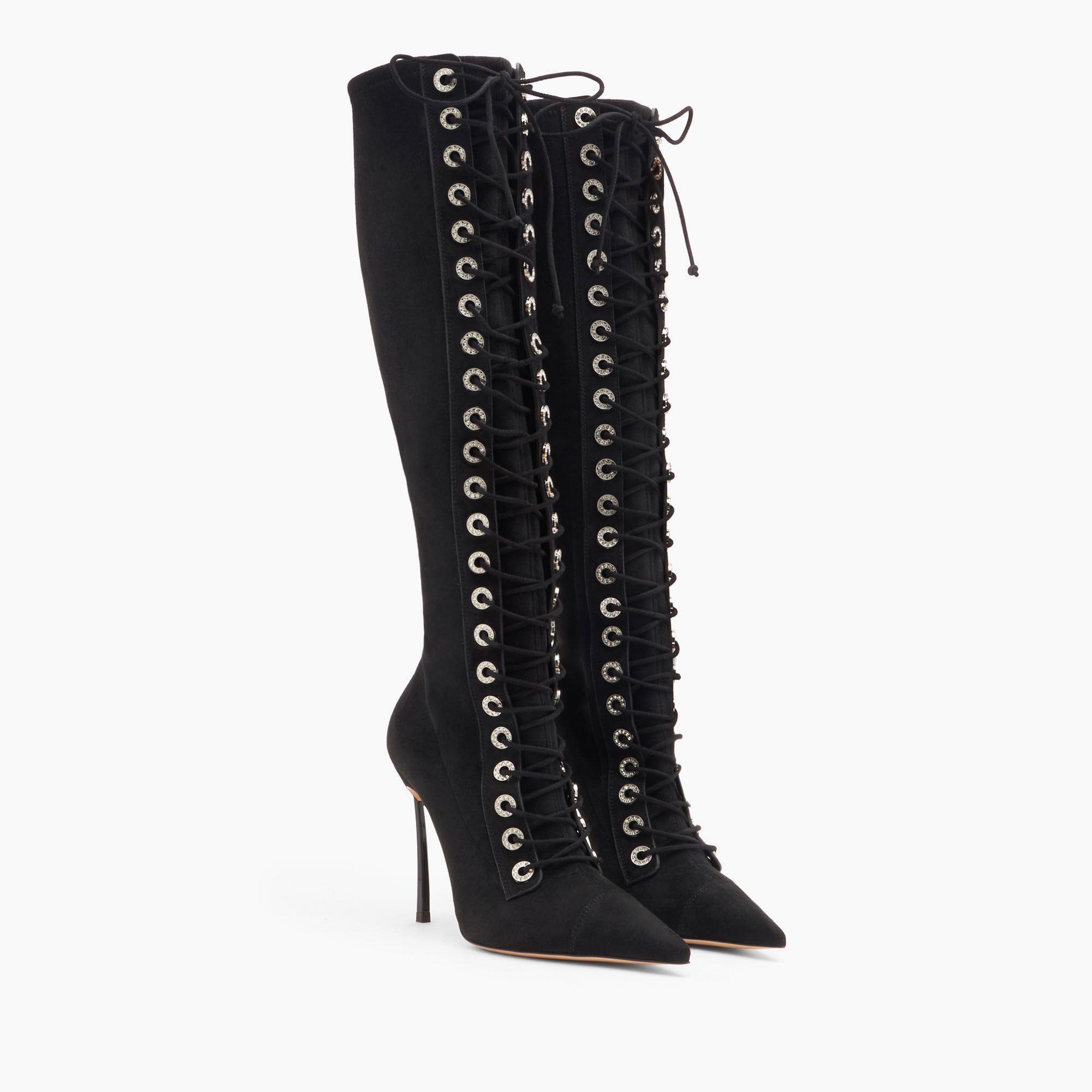 Casadei Vivienne Blade High Boots Black 1S358Y100TARCEU