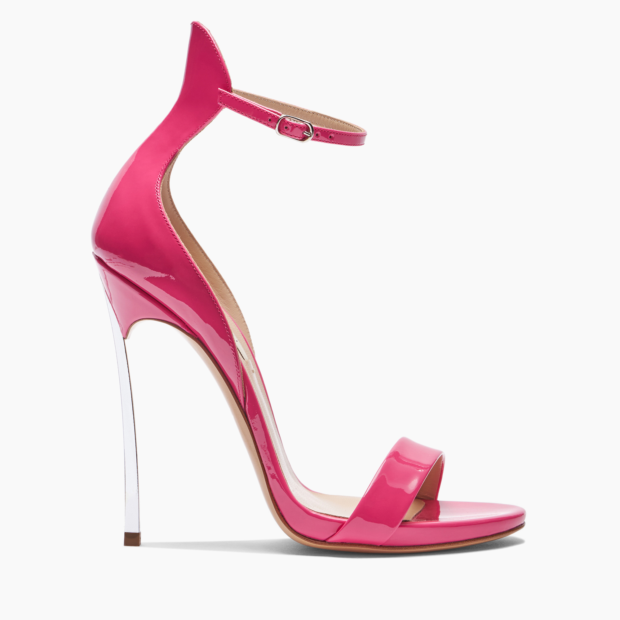 Cappa Blade Patent Leather Sandals in Fuchsia for Women | Casadei®