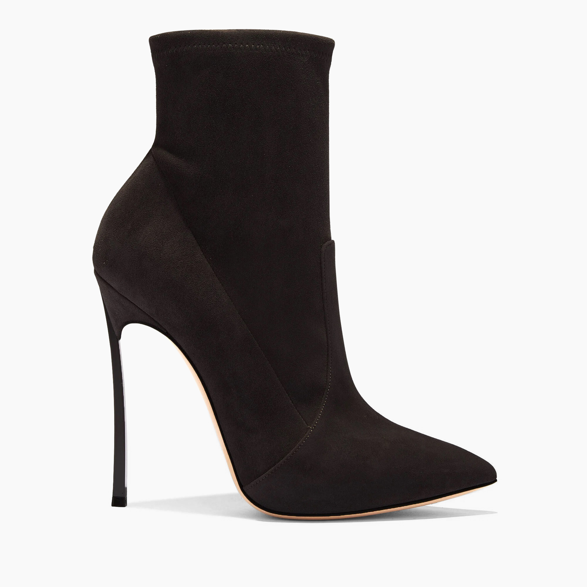 Casadei Blade Suede Ankle Boot Woman Black